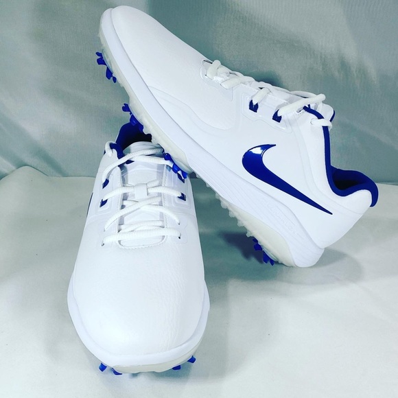 New Nike Vapor Pro Golf White Blue Mens Golf Shoe - Picture 2 of 9